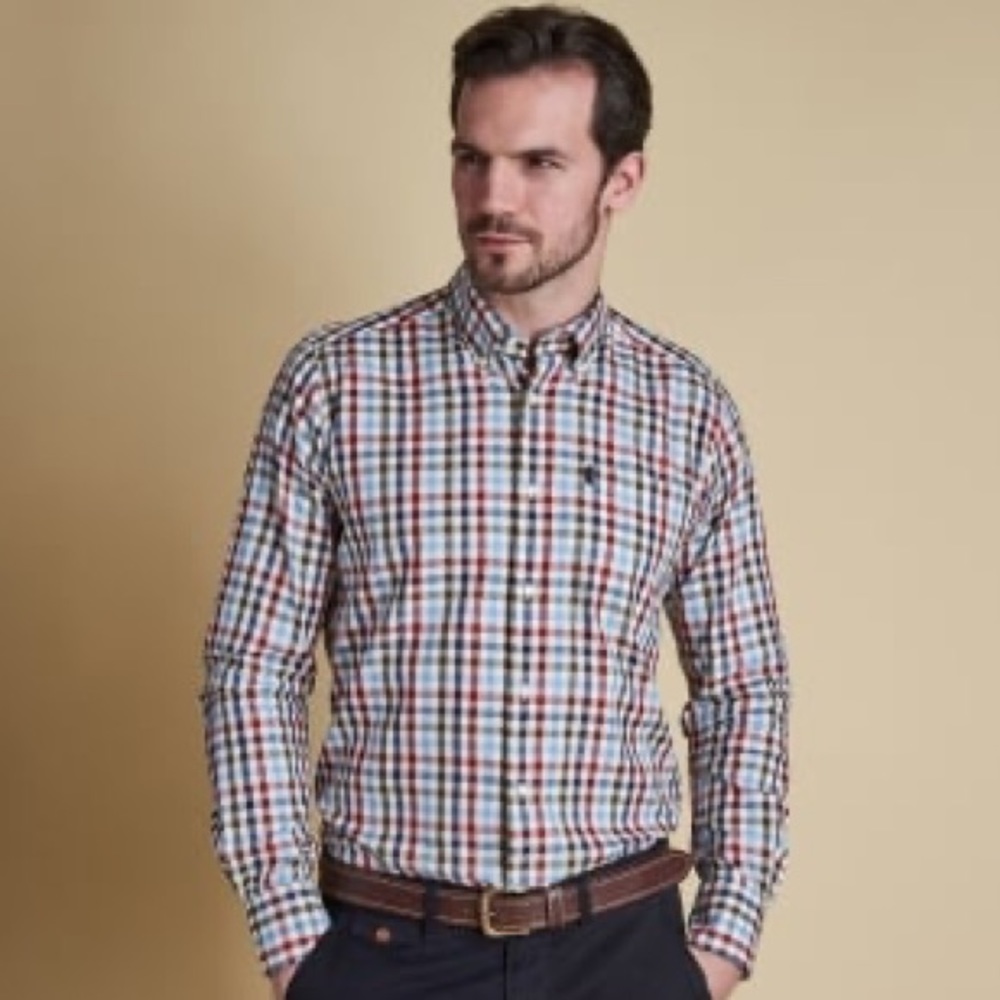 Barbour Bibury Tailored Fit Long Sleeve Plaid Button Down Shirt